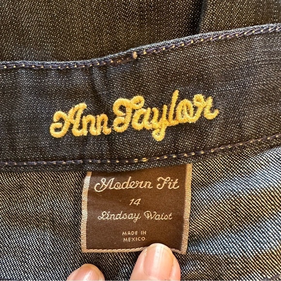 Ann Taylor Dark Blue Wide Leg Pants - Picture 10 of 11